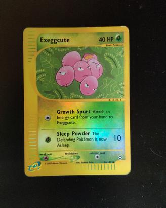 Carta Pokemon Exeggcute Reverse Holo Aquapolis 02