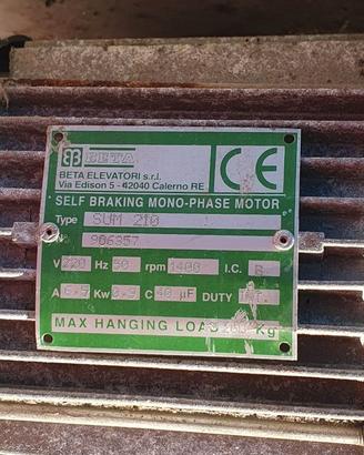 Elevatore Beta modello SUM 210 usato