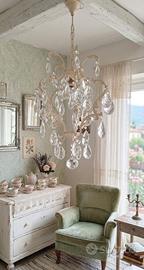 lampadario vintage stile shabby chic