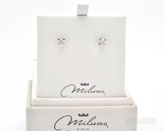 Orecchini Miluna con diamanti ct 0,32