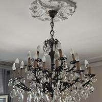 lampadario vintage cristallo