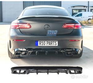 DIFFUSORE MERCEDES CLASSE E C238 16- AMG NERO LUCI