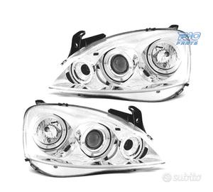 FARI OPEL CORSA C 00-06 ANGEL EYES FONDO CROMATO