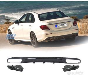 DIFFUSORE MERCEDES W213 16-20 LOOK E63 TERMINALI D