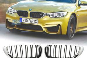 GRIGLIE BMW F32 F33 F36 LOOK M4 NERO CROMATO