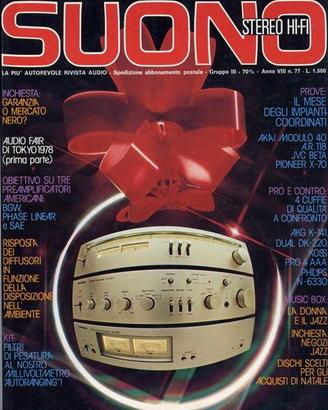rivista SUONO n° 77 del dicembre 1978
