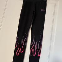 Leggings AC DC fluo bambina 8 anni
