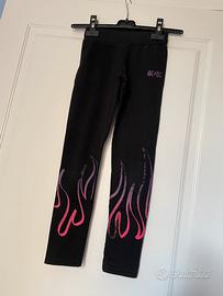 Leggings AC DC fluo bambina 8 anni
