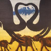 Quadro su tessuto KILIMANJARO Tanzania