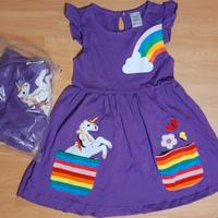 Due vestitini gemelle/sorelle viola