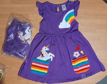 Due vestitini gemelle/sorelle viola