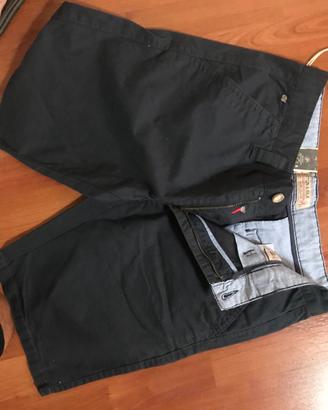 bermuda  chino uomo  cotton  &silk 48 blu