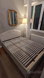 Letto matrimoniale IKEA 140x200 grigio