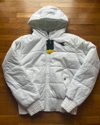 Piumino nuovo bianco Diadora taglia L XL