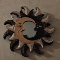 Quadro Specchio decorato Cornice. muro parete gial