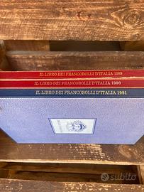 Libro annuale poste italiane francobolli 89 90 91