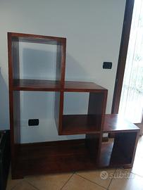 libreria a scala in legno