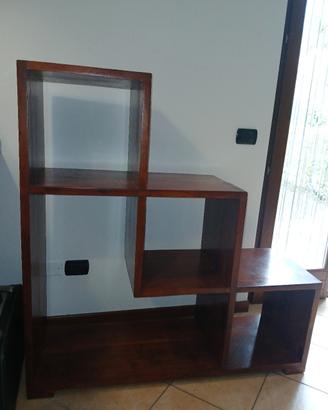 libreria a scala in legno