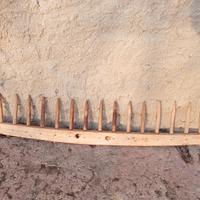 rastrello in legno fatto a mano vintage