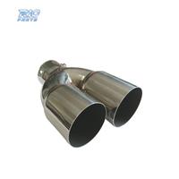 TERMINALE SCARICO TONDO DOPPIO IN ACCIAIO INOX