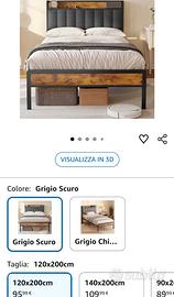 Letto in Metallo 120*200