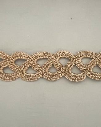 Bracciale da donna fatto a mano con uncinetto
