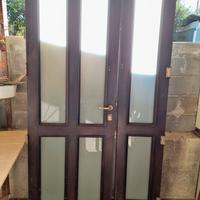 Portone legno\vetro