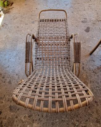 Chaise longue in legno 