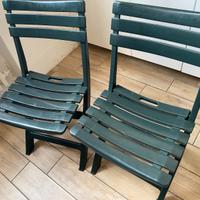 N. 2 sedie in plastica