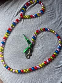 Guinzaglio cane con perline