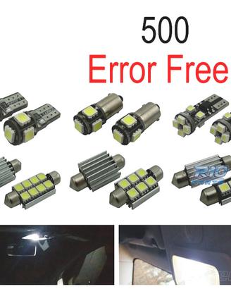 KIT 7 LAMPADE LED INTERNE PER FIAT 500 07-17