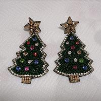 Orecchini Albero di Natale Vestopazzo nuovi