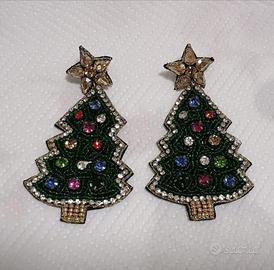 Orecchini Albero di Natale Vestopazzo nuovi