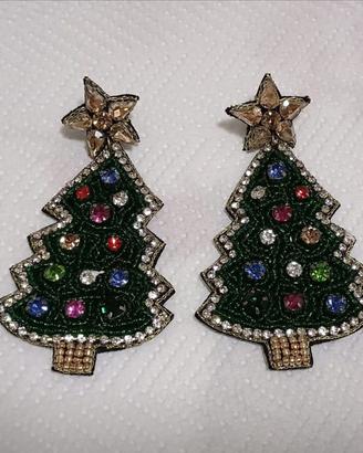 Orecchini Albero di Natale Vestopazzo nuovi