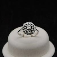 ANELLO VINTAGE  ORO BIANCO 18 KT BRILLANTI 0.67 CT