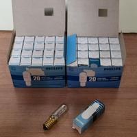 Stock 40 pz. lampadina tubolare e14 130/140v 3c