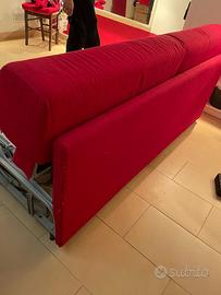 Divano letto rosso