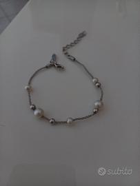 bracciale Miluna in argento 925 e perle bianche