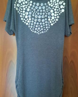 Vestito corto grigio TG L Tupertu