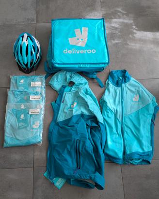 Kit Deliveroo NUOVO completo – zaino + vestiario
