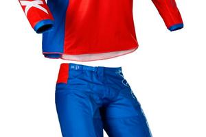 Completo Maglia - Pantalone Cross FOX 180 SKEW WHI