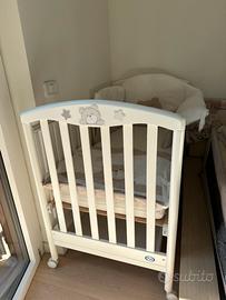 Lettino culla Pali Teo orso + materasso + piumone