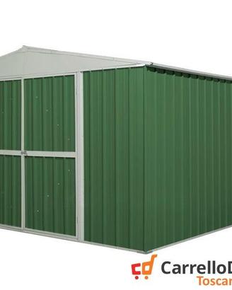 Box prefabbricato in acciaio 360x430cm verde