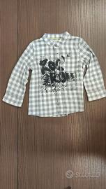 Camicia 9 mesi GF Gianfranco Ferrè grigio stampa