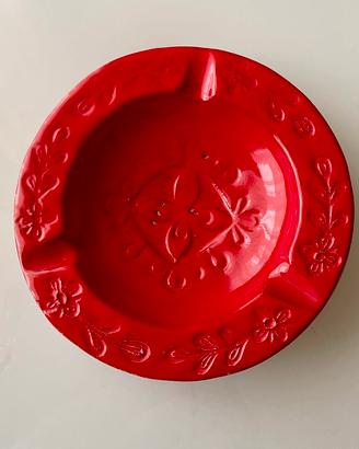 Posacenere pubblicitario vintage in ceramica
