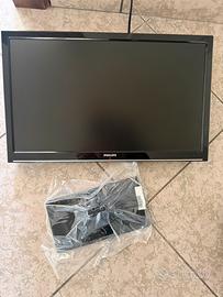 TV/Monitor LED Philips 22” + Staffa Parete + Base