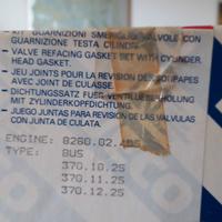 guarnizione corriera Fiat 370 del 1983