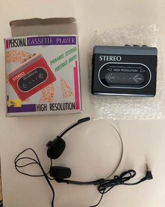 Stereo portatile a batterie con cuffia