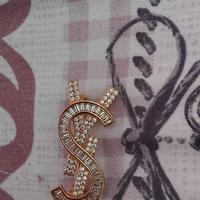 Spilla Yves Saint Laurent YSL vintage originale an