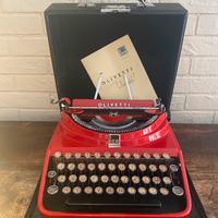 Olivetti ICO  rossa con custodia funzionante  1930